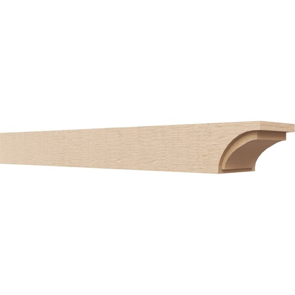Ekena Millwork 6in. W x 4in. H x 36in. L Rivera Woodgrain TimberThane Rafter Tail, Primed Tan RFTUR06X04X36RIVRCPR - main